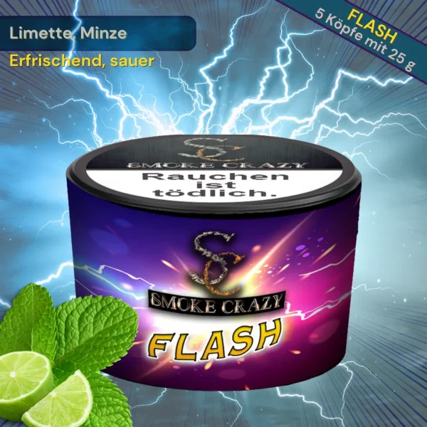 Smoke Crazy - Flash - Premium Shishatabak